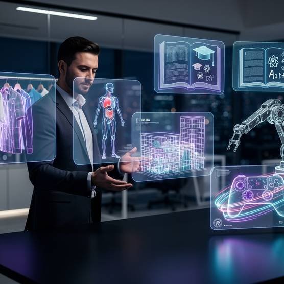 AR/VR solutions transforming retail, healthcare, real estate, education, manufacturing, and entertainment industries