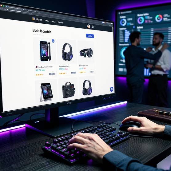 ecommerce website design company — web left