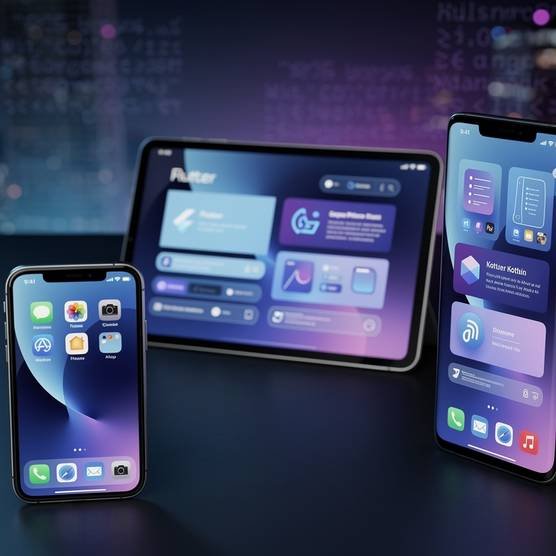 iOS and Android mobile apps developed with Swift, Kotlin, and cross-platform frameworks by a digital agency