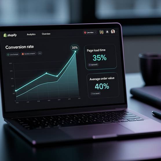 Shopify stores driving revenue with higher conversion rates, faster load times, and increased average order value