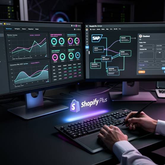 Professional enterprise developer managing a high-volume Shopify Plus dashboard with SAP integrations.