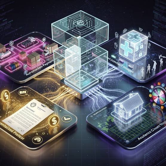 Digital industries powered by smart contracts: finance, supply chain, insurance, real estate, healthcare, gaming